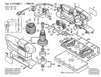 Bosch 0 603 289 042 PSS 23 Combi Orbital Sander P 240 V / GB Spare Parts PSS23